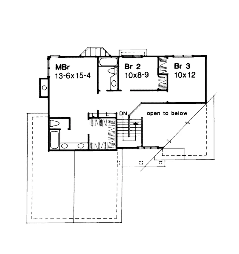 Traditional House Plan Second Floor - Barnsley Country Home 072D-0157 - Search House Plans and More