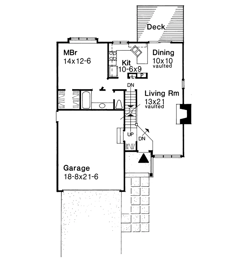 Country House Plan First Floor - Raleigh Hill Ranch Home 072D-0159 - Shop House Plans and More