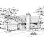 House Plan Front of Home 072D-0160