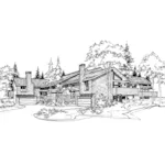 Country House Plan Front of Home - Gadbury Rustic Fourplex 072D-0161 - Search House Plans and More