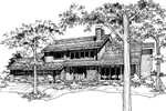 House Plan Front of Home 072D-0168