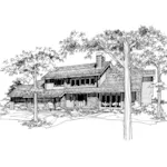 House Plan Front of Home 072D-0168