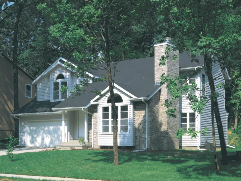 Traditional House Plan Front of Home - Donelson Point Traditional Home 072D-0176 - Search House Plans and More
