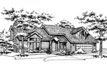 Country House Plan Front of Home - Cardiff Manor Luxury Home 072D-0177 - Search House Plans and More