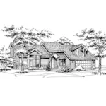 House Plan Front of Home 072D-0177