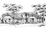 Contemporary House Plan Front of Home - Ryder Ranch Home 072D-0178 - Shop House Plans and More