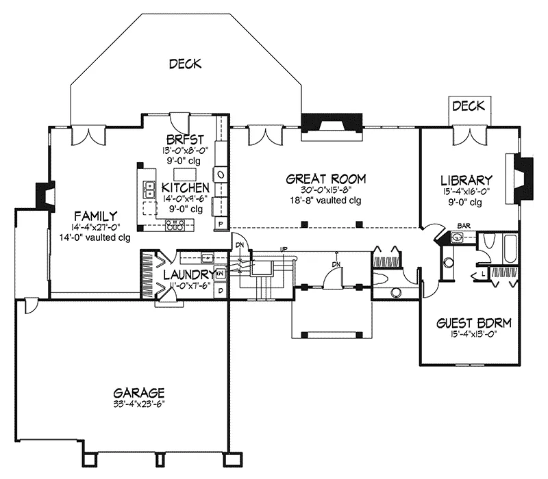 Country House Plan First Floor - Bergen Manor Luxury Home 072D-0179 - Search House Plans and More