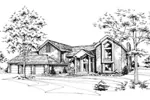 Country House Plan Front of Home - Bergen Manor Luxury Home 072D-0179 - Search House Plans and More