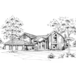 Modern House Plan Front of Home - Bergen Manor Luxury Home 072D-0179 - Search House Plans and More