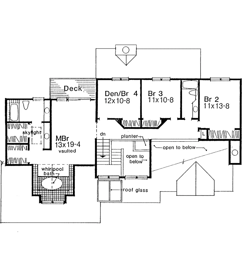 Traditional House Plan Second Floor - Jordan Lee Rustic Home 072D-0180 - Search House Plans and More