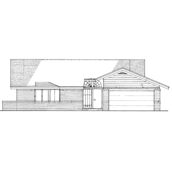 Ranch House Plan Front of Home - Remington Ranch Home 072D-0183 - Shop House Plans and More