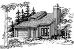 Traditional House Plan Front of Home - Pikeview Rustic Home 072D-0185 - Shop House Plans and More