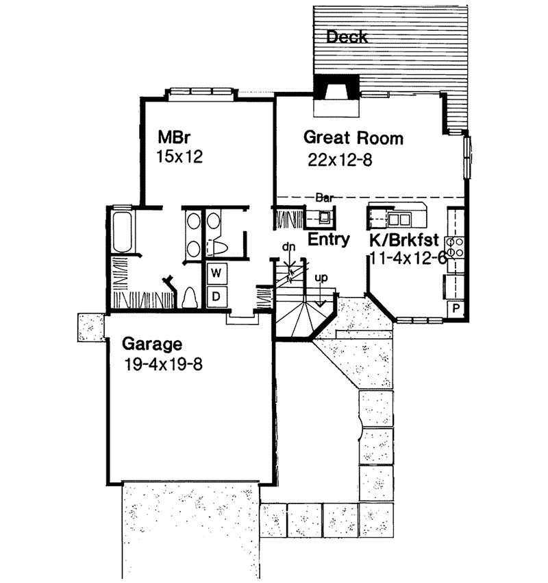 Traditional House Plan First Floor - Bockelman Traditional Home 072D-0186 - Search House Plans and More