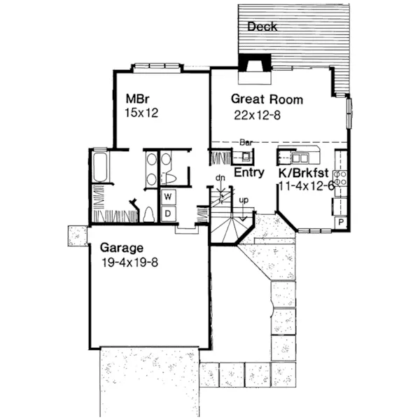 Traditional House Plan First Floor - Bockelman Traditional Home 072D-0186 - Search House Plans and More