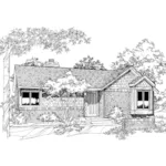 Country House Plan Front of Home - Windyhill Ranch Home 072D-0189 - Shop House Plans and More