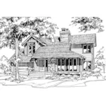 Southern House Plan Front of Home - Cedar Rapids Country Style Home 072D-0191 - Search House Plans and More