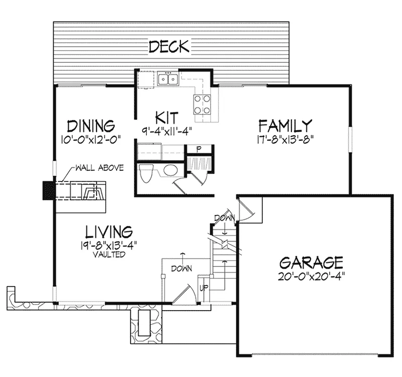 Southern House Plan First Floor - Dessa Country Home 072D-0193 - Search House Plans and More