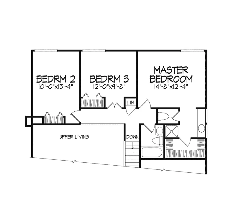 Southern House Plan Second Floor - Dessa Country Home 072D-0193 - Search House Plans and More