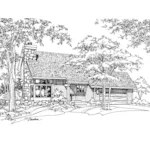 Traditional House Plan Front of Home - Dessa Country Home 072D-0193 - Search House Plans and More