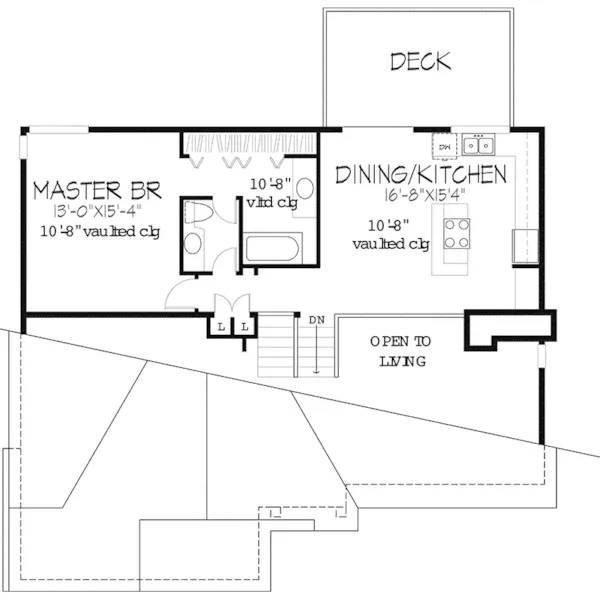 Modern House Plan First Floor - Jaylen Traditional Home 072D-0195 - Search House Plans and More