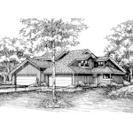 Traditional House Plan Front of Home - Rockmont Neoclassical Duplex 072D-0197 - Shop House Plans and More