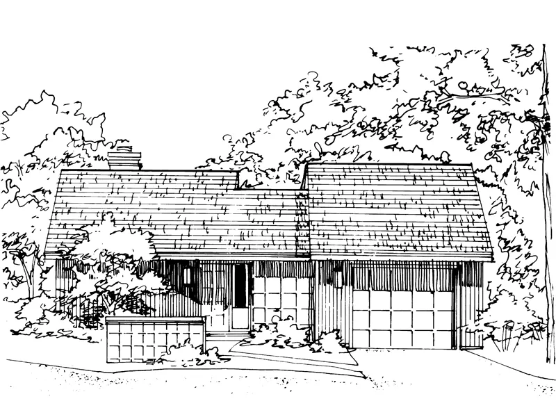 Traditional House Plan Front of Home - 072D-0204 - Shop House Plans and More
