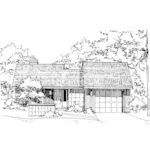 House Plan Front of Home 072D-0204