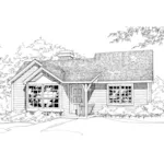 House Plan Front of Home 072D-0206