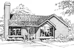 House Plan Front of Home 072D-0208