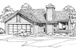 House Plan Front of Home 072D-0209