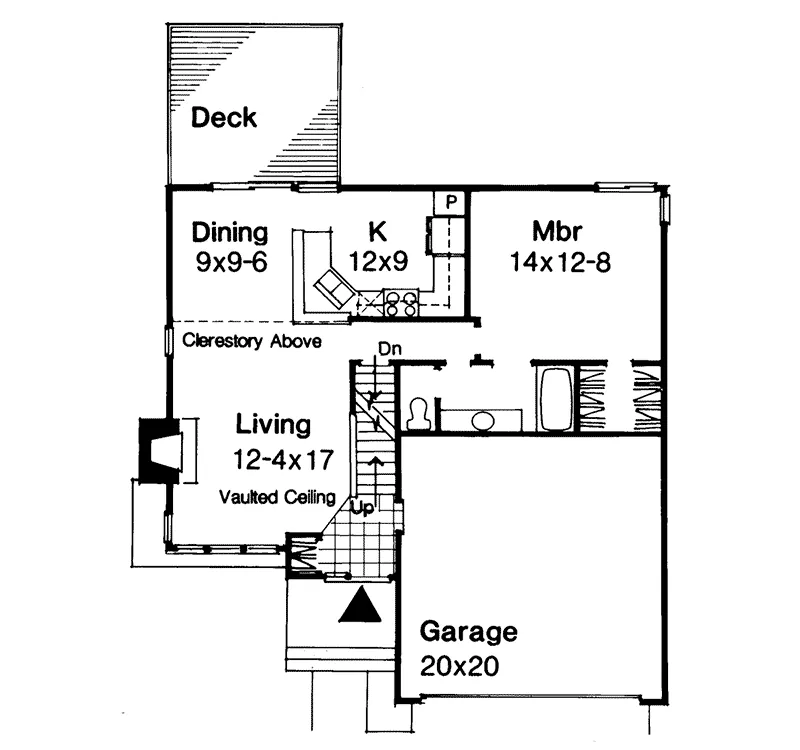 Lake House Plan First Floor - Van Buren Traditional Home 072D-0211 - Shop House Plans and More