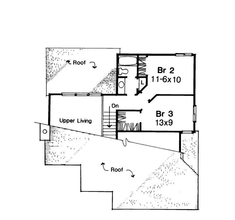 Lake House Plan Second Floor - Van Buren Traditional Home 072D-0211 - Shop House Plans and More