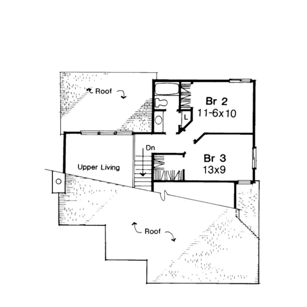 Modern House Plan Second Floor - Van Buren Traditional Home 072D-0211 - Shop House Plans and More