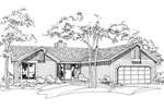 House Plan Front of Home 072D-0212