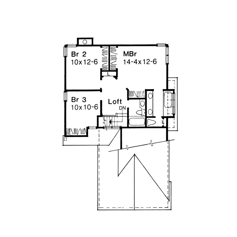 Southern House Plan Second Floor - Parkers Prairie Country Home 072D-0220 - Shop House Plans and More