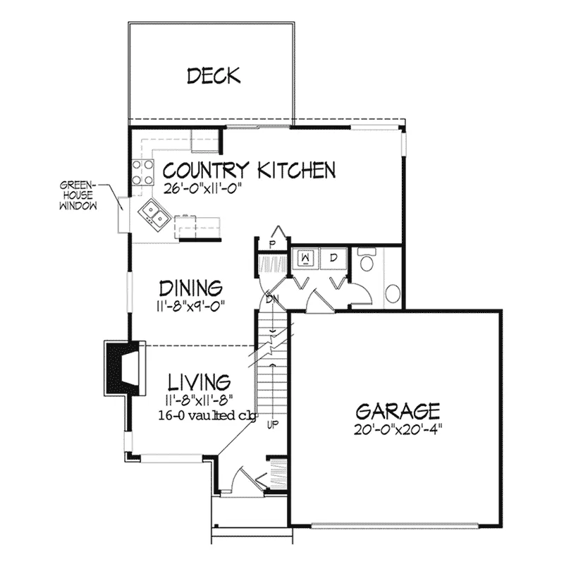Southern House Plan First Floor - Theodore Place Traditional Home 072D-0223 - Shop House Plans and More