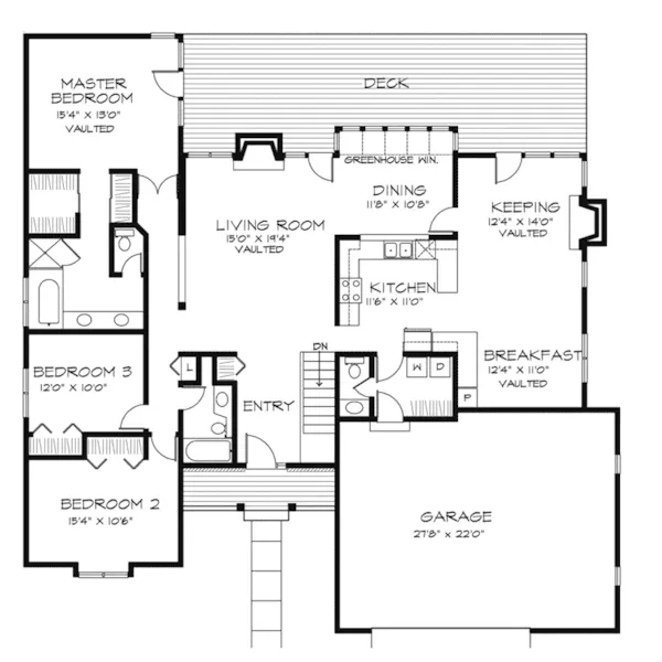 Country House Plan First Floor - Prior Lake Country Home 072D-0224 - Shop House Plans and More