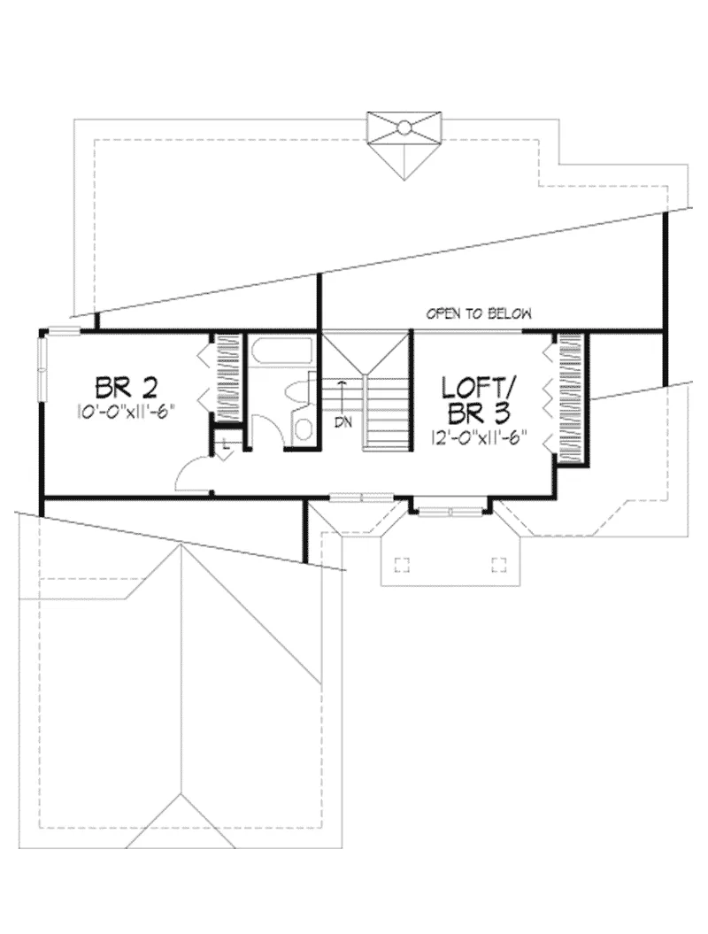 Spanish House Plan Second Floor - Minerva Canyon Southwestern 072D-0228 - Shop House Plans and More