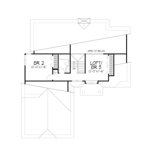 Spanish House Plan Second Floor - Minerva Canyon Southwestern 072D-0228 - Shop House Plans and More