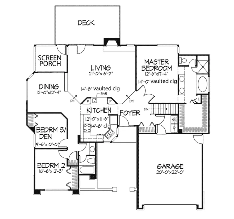 Traditional House Plan First Floor - Legacy Hill Ranch Home 072D-0242 - Shop House Plans and More