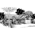 House Plan Front of Home 072D-0246