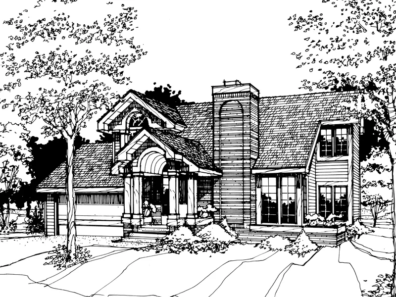 Southern House Plan Front of Home - Glenpeak Rustic Home 072D-0255 - Search House Plans and More