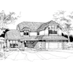 House Plan Front of Home 072D-0256