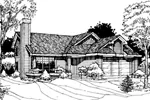 Traditional House Plan Front of Home - Sagemont Split-Level Home 072D-0258 - Shop House Plans and More