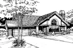 Southern House Plan Front of Home - Bainbridge Place Ranch Home 072D-0260 - Search House Plans and More