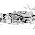 Modern House Plan Front of Home - Gingertree Craftsman Home 072D-0261 - Search House Plans and More