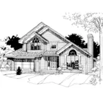 Traditional House Plan Front of Home - Banford Traditional Home 072D-0262 - Search House Plans and More