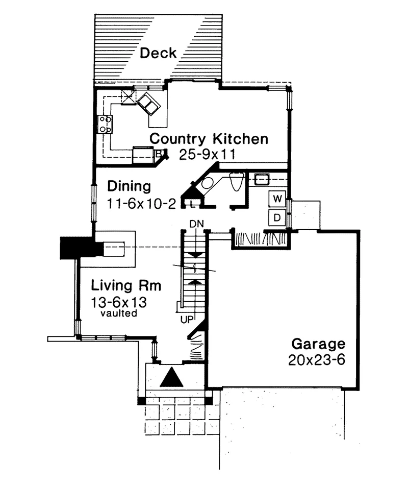 Country House Plan First Floor - Port Byron Country Home 072D-0264 - Shop House Plans and More