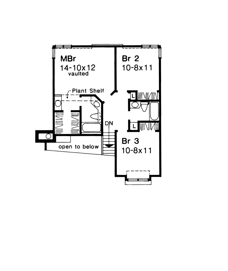 Contemporary House Plan Second Floor - Port Byron Country Home 072D-0264 - Shop House Plans and More