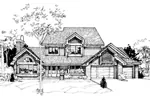 Country House Plan Front of Home - Longstreet Traditional Home 072D-0265 - Shop House Plans and More